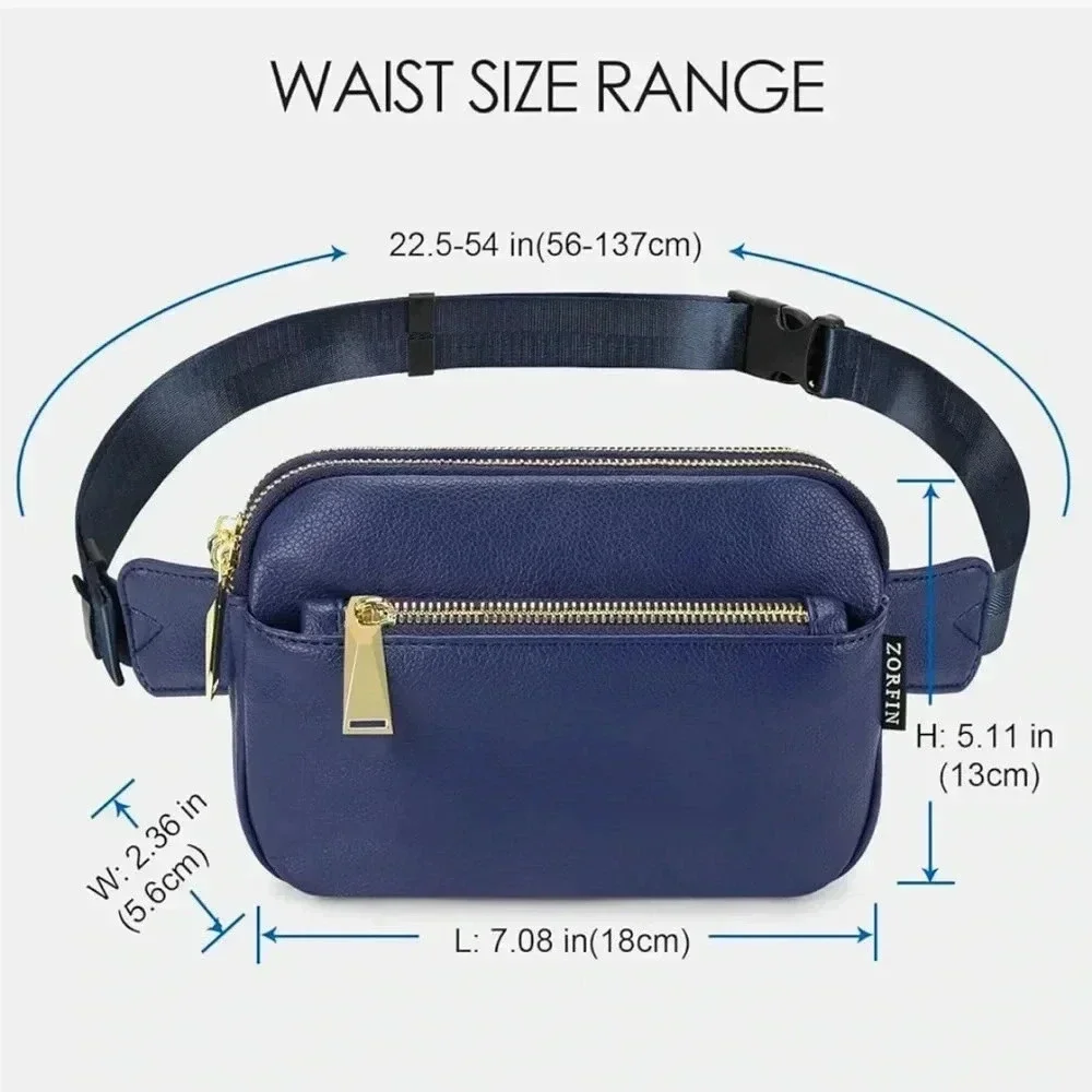 ZORFIN WOMENS BELT/CROSSBODY BAG IN BLUE - Picture 2 of 12